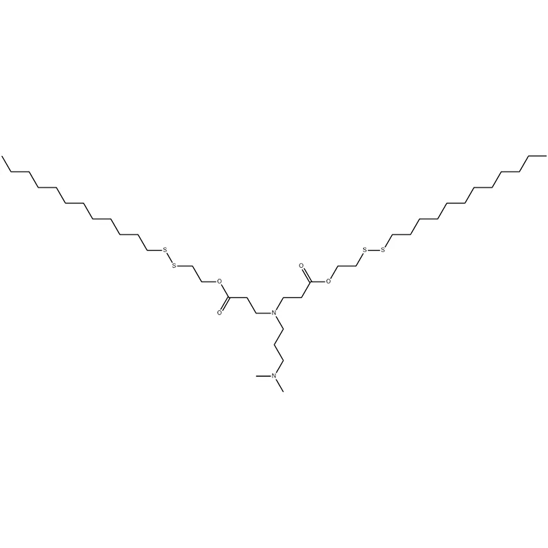 β-อะลานีน, N-[3-(ไดเมทิลอะมิโน)โพรพิล]-N-[3-[2-(โดเดซิลไดไทโอ)เอทอกซี]-3-ออกโซโพรพิล]-, 2-(โดเดซิลไดไทโอ)เอทิลเอสเทอร์