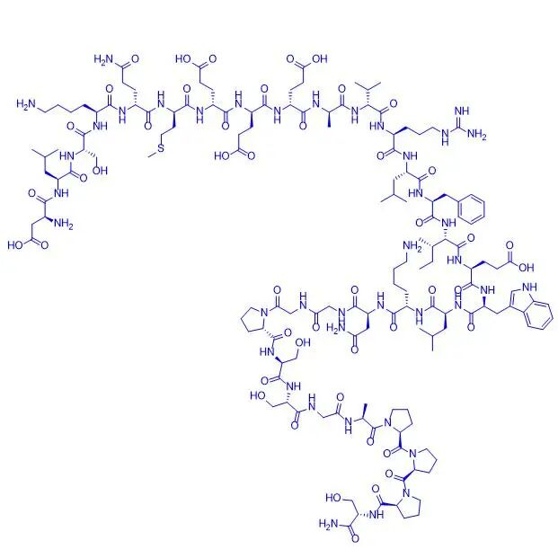 Avexitide (Exendin(9-39) amide) เป็นตัวรับ GLP-1 ที่พัฒนาเร็วที่สุดทั่วโลก มันเป็นโพลีเปปไทด์เชิงเส้นที่ประกอบด้วยกรดอะมิโน 31 ตัวที่มีการดัดแปลงเอไมด์ที่ปลาย C
