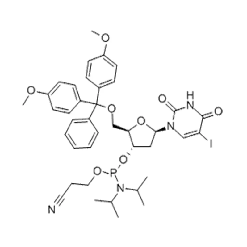 5'-O-DMTr-5-ไอโอโด-2'-dU-3'-CED ฟอสโฟรามิไดต์