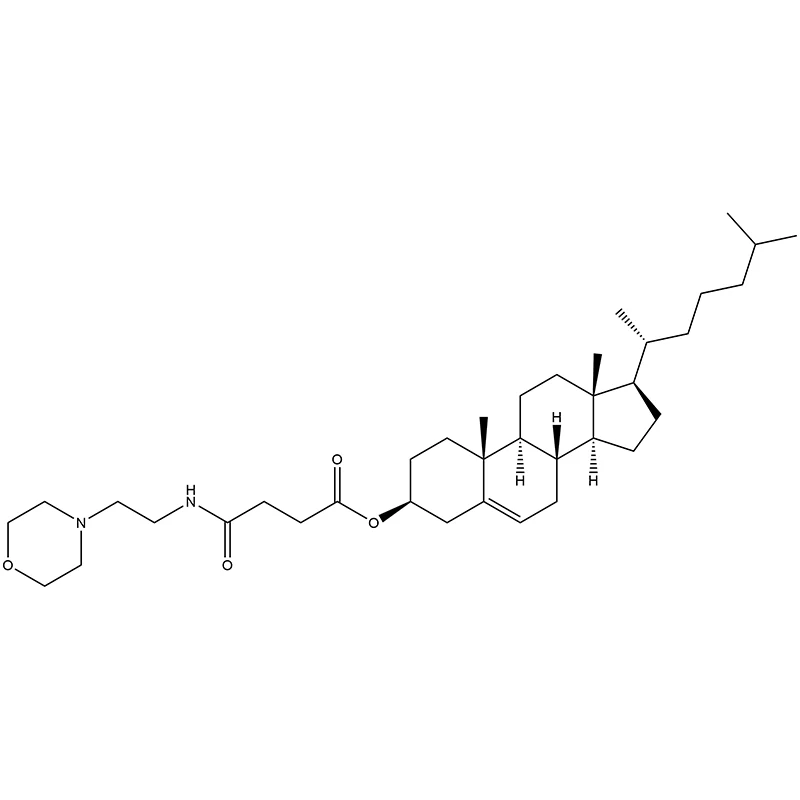โชเลสต์-5-เอน-3-ออล (3β)-, 3-[4-[[2-(4-มอร์โฟลินิล)เอทิล]อะมิโน]-4-ออกโซบิวทาโนเอต]